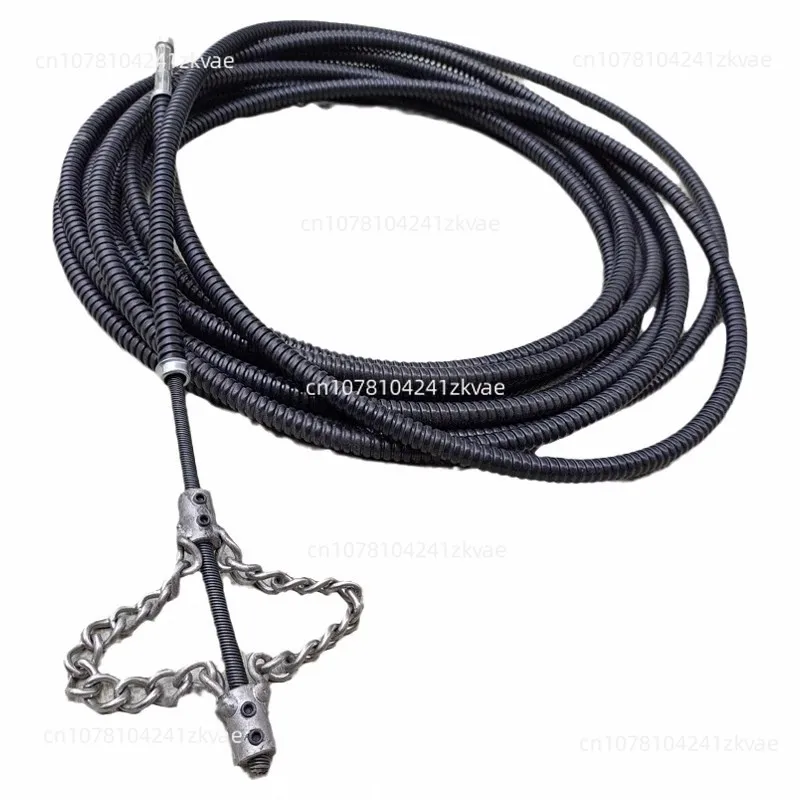 Special tool for electric dredging sewer, solid chain dredging spring oil pollution blocking pipe dredger