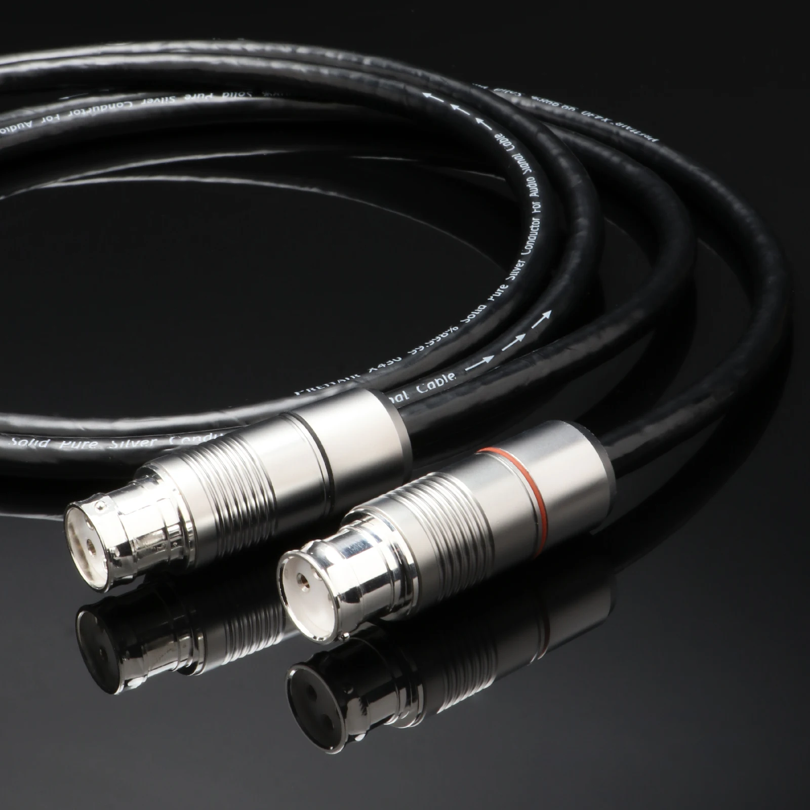 Preffair X430 99.998% Silver XLR Cable HiFi Audio XLR Balanced Cable Interconnect Silver-Plated Plug Solid PSS Pure Silver Core