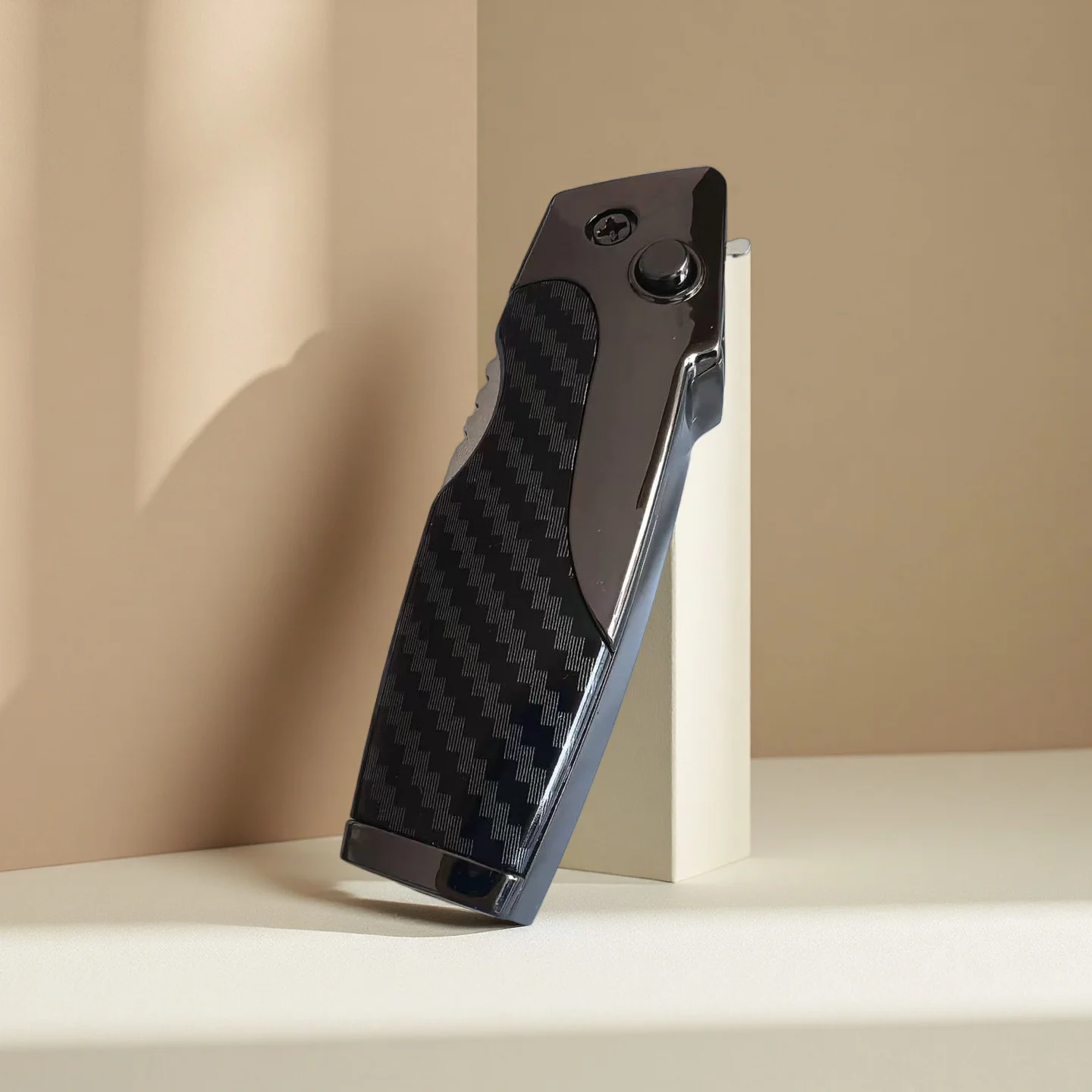 

New Fold Turbo GasLighter Outdoor Straight Blue FlameIgnition Tool Metal Material Multifunctional Outdoor Campe Portable Lighter