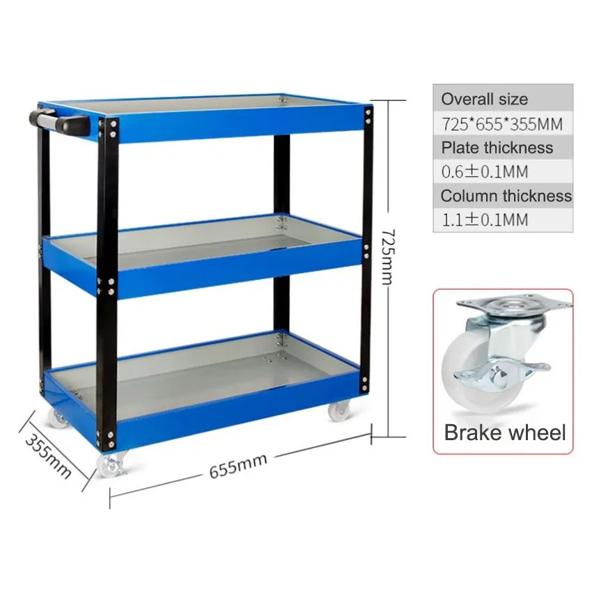 Tool cart, trolley, multi-functional storage shelf layer, auto repair vehicle, mobile workshop, Auto Repair Parts Car