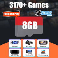 8GB TF Game Card with 3170 Retro/PC Games Retrobat OS for ROG ALLY/Onexplayer/GPD WIN4/Win Handheld Game Console/Win PC/Laptop