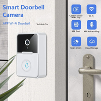WiFi Video Doorbell Smart Home Door Bell 2.4Ghz Wireless Rechargeable Battery Outdoor HD Camera Visual Doorbell