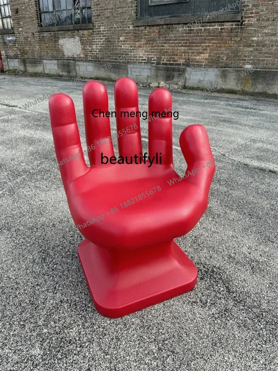 ss7486 مصمم مرحبا كرسي اليد على شكل اليد النحت أريكة مقعد منتصف القديمة كرسي نموذج غرفة الترفيه مكان خاص-شا #5