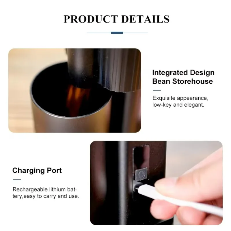 BZ02 OEM One-Touch Automatic Burr Coffee Bean Grinder  Grinding Selection Electric for Household Use