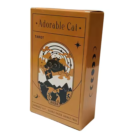 Adorable Cat Tarot Deck 78 Cards Deck Black Cat Tarot Cards Games