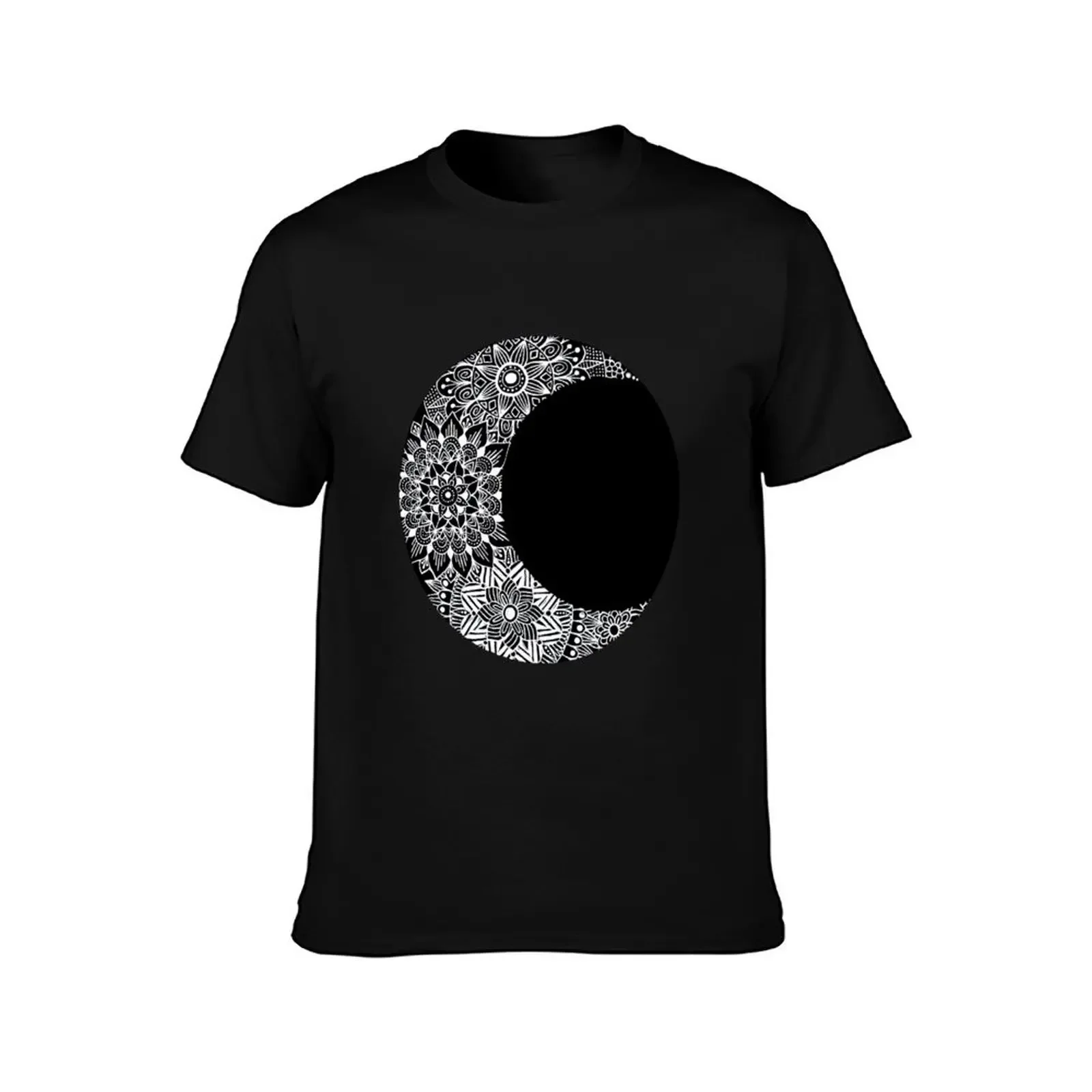 Crescent moon mandala T-Shirt boys whites blacks men t shirt