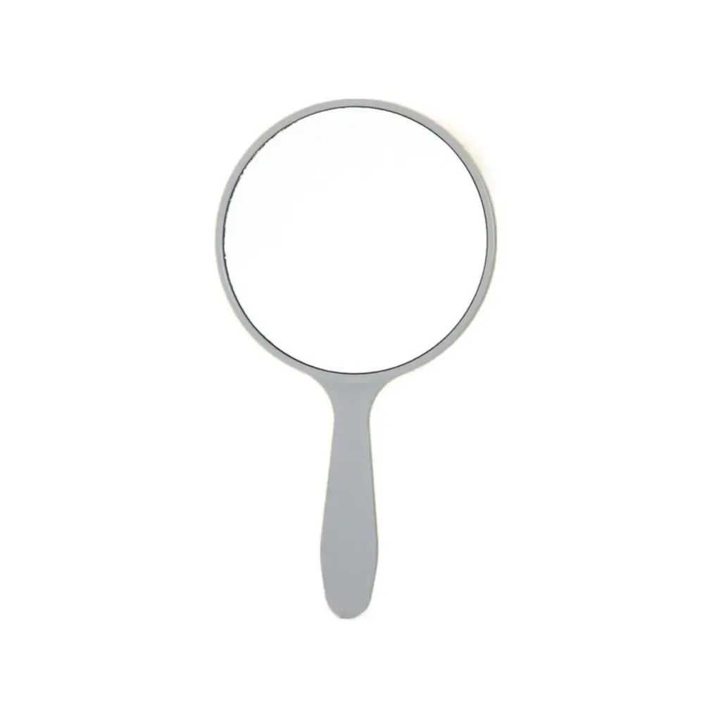 Durable DIY Makeup Mirror Small With Handle Round Handheld Mirror Anti-fall Handheld Portable Mirror Bedroom