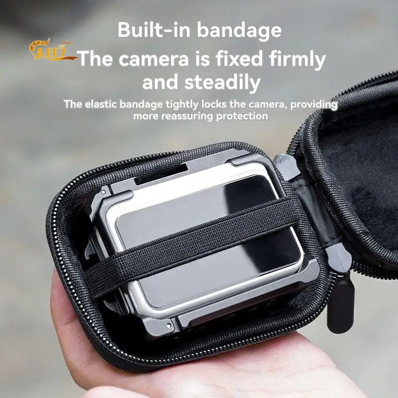AEE7-For Go Ultra Cage Frame Storage Bag Portable Action Camera Protection For Insta 360 GO Ultra Accessories