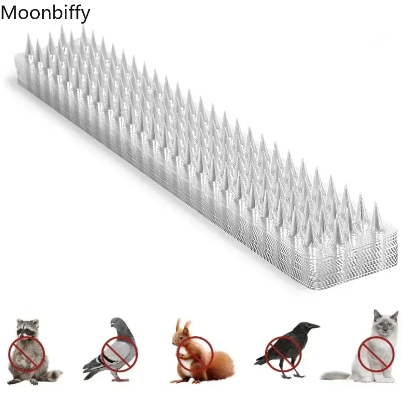 1Pc Plastic Bird Repeller Spikes Fence Wall Cat Anti Pigeon Spikes Anti-bird Outdoor Squirrel Garden Fences Animal Repellent