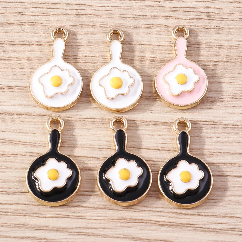 10 Stück süße Lebensmittel Charms Emaille Dessert Donut Charms Anhänger für Schmuckherstellung Ohrringe Halskette Armband DIY Handwerk Zubehör – Detail 10