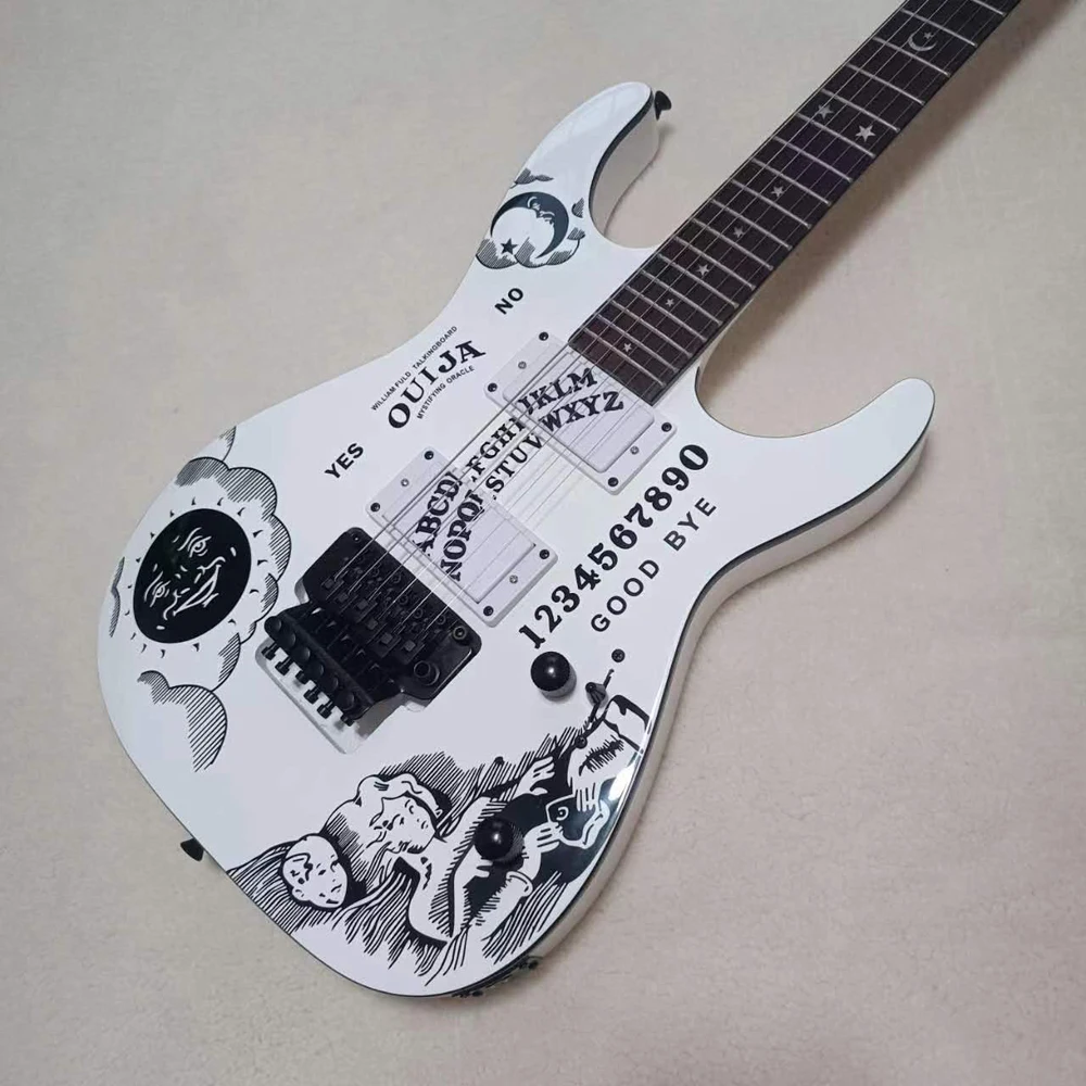 Hot sale ESP Custom Shop KH-2 Ouija Kirk Hammett Cynthia Electric Guitar，Floyd Rose Tremolo Bridge, multi-color option