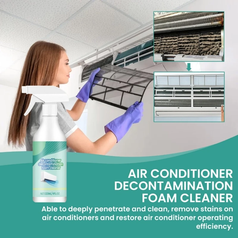 120ml Air Conditioner Cleaning Solution Eliminate Dirt and Unpleasant Odors 203C