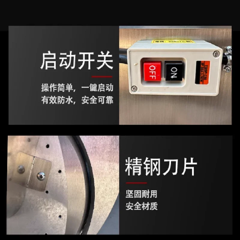 Industrial Ginger Cutter Slicer Shredder Stainless Steel for Papaya Carrot Lotus Potato Slicing Shredding