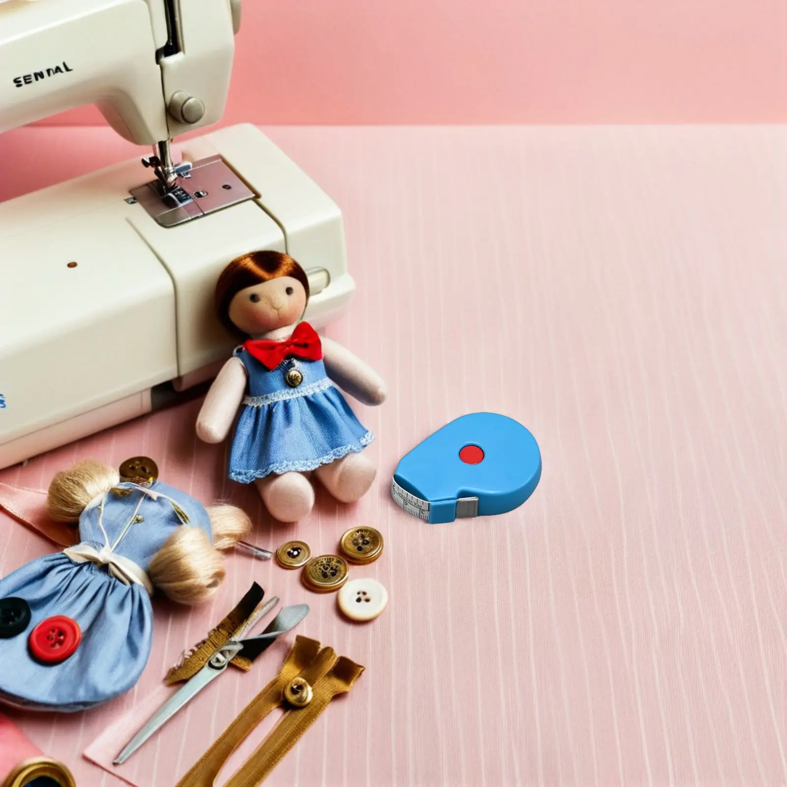 Retractable Soft Fabric Sewing Tape Measure for Tailoring, Knitting, Crafting & Weight Loss – 60-inch/15m
