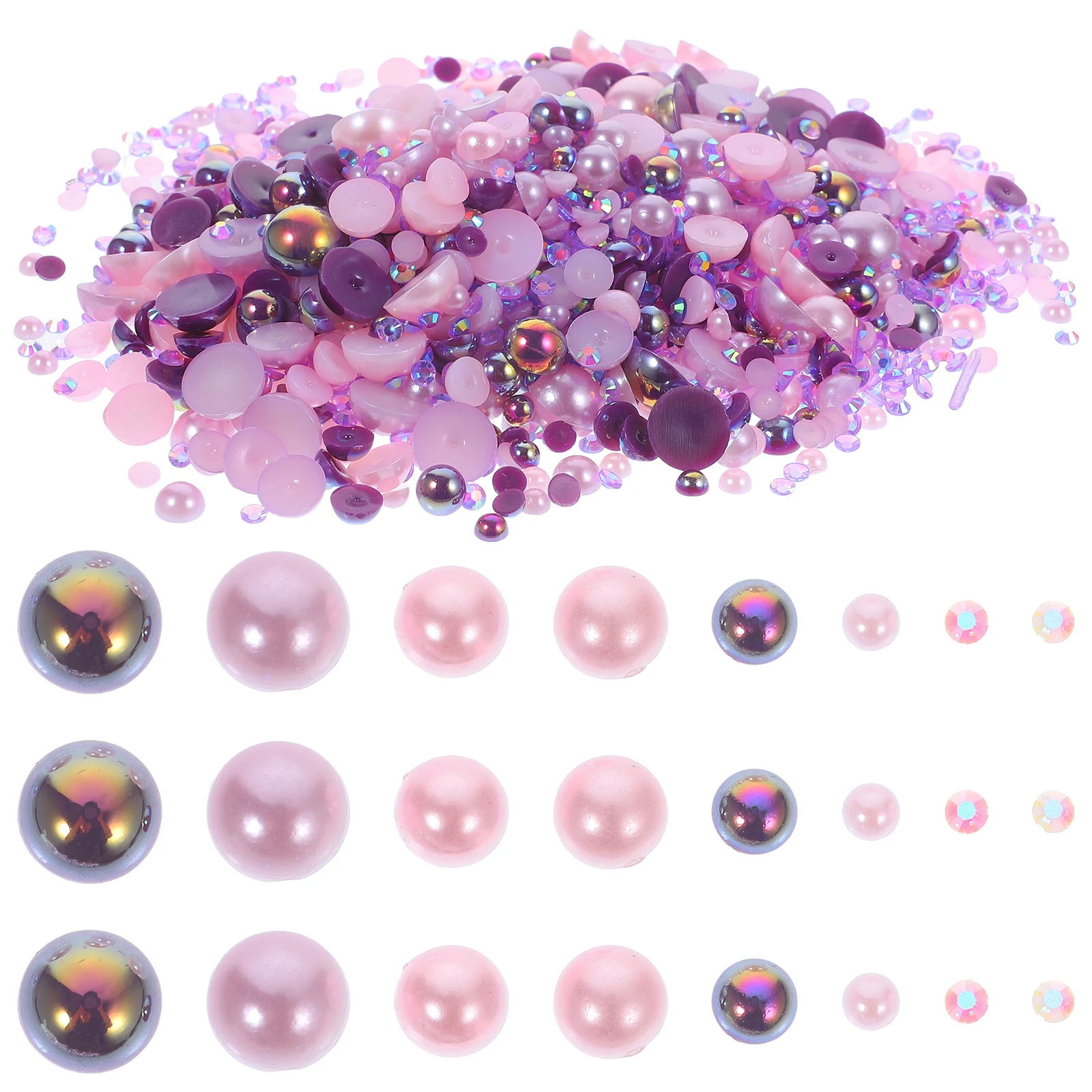 

60G Nail Charms Rhinestones ABS Flatback Decorations Nail Art Jewels for Acrylic Nails Embellishments