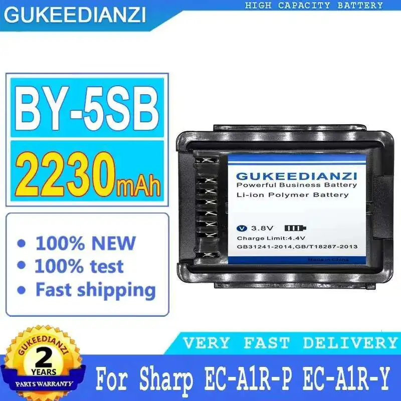 

BY-5SB Premium Replacement Air Purifier Battery For Sharp EC-A1R-P EC-A1R-Y ECA1RP ECA1RY 2230Mah