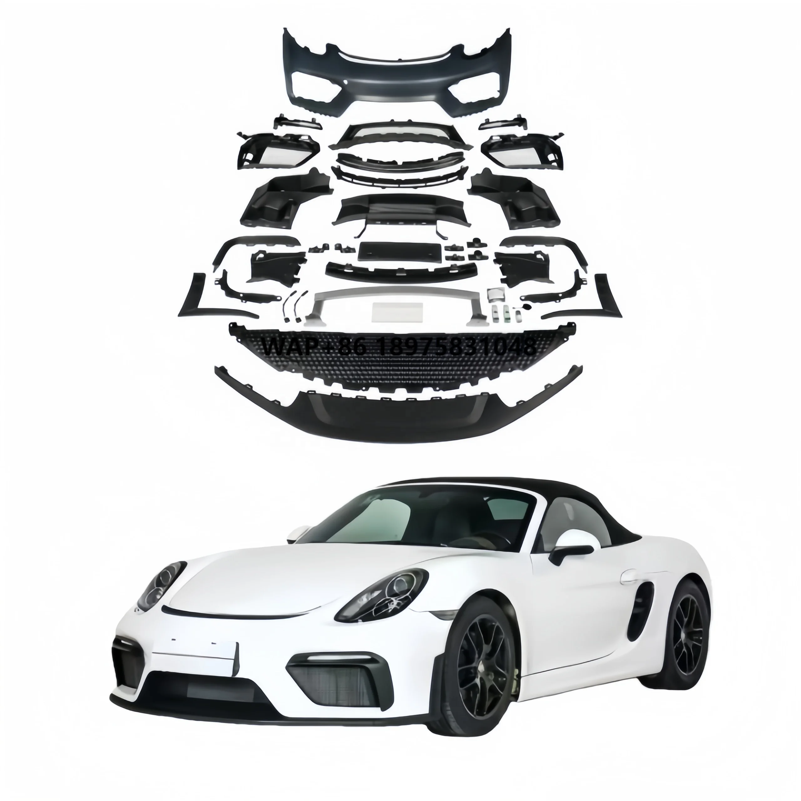 

Upgraded GT4 Front Bumper for Cayman/Boxster Frame Code 981 Models