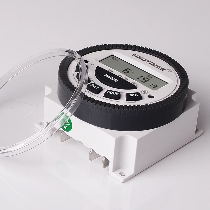 Multipurpose TM619 220V Digital Timer Switch with Waterproof Cover output 220V, Easy Wiring, 7 days Programmable Time Switch