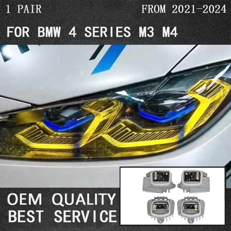 

for BMW M3 M4 CSL 4 series DRL RGBW multicolor LED boards G80 G22 G82 G23 G26 daytime running lights Lemon Yellow Purple green