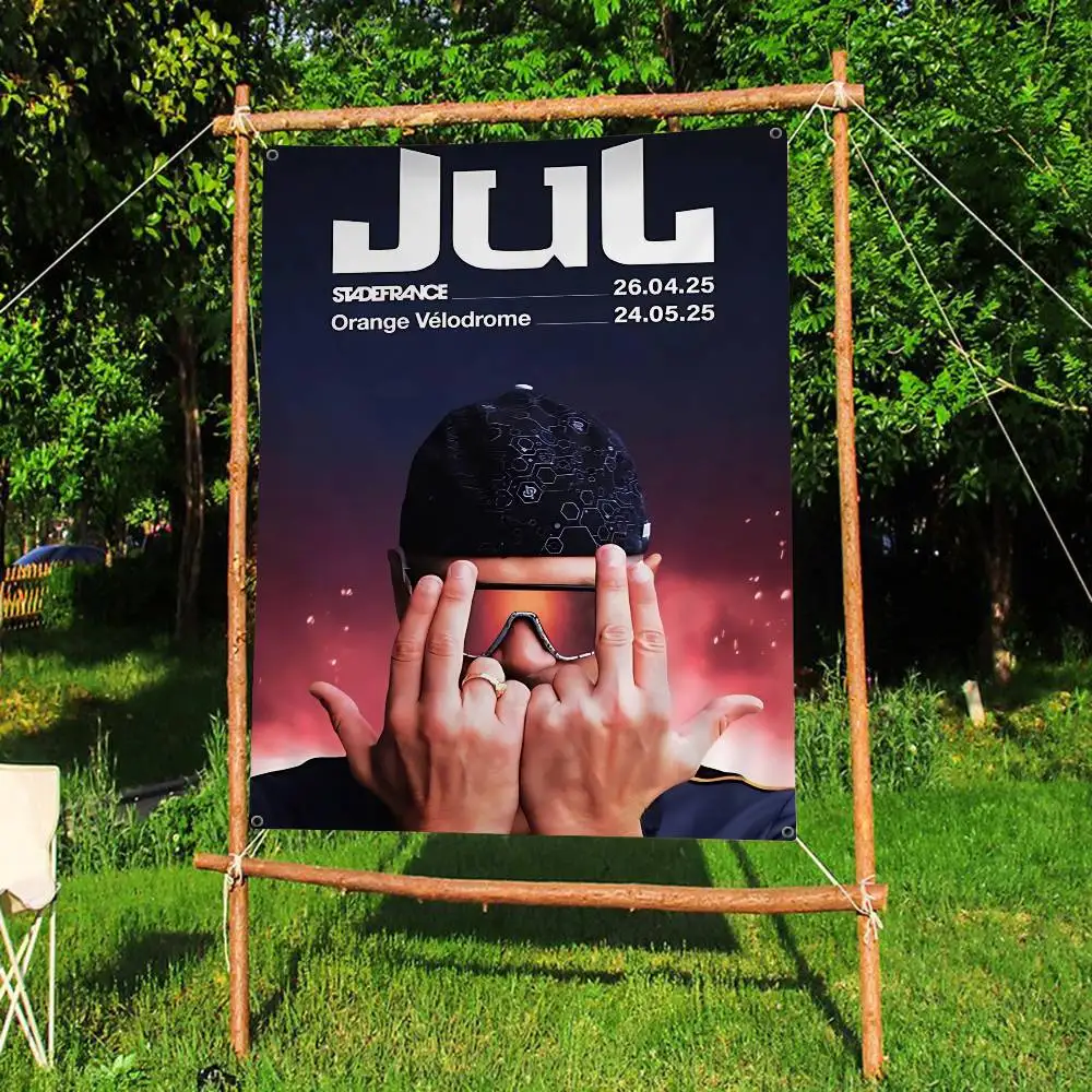 Popular Singer Rapper J-jul Printed Large Flag Art Science Fiction Room Home Decor Decor Banner
