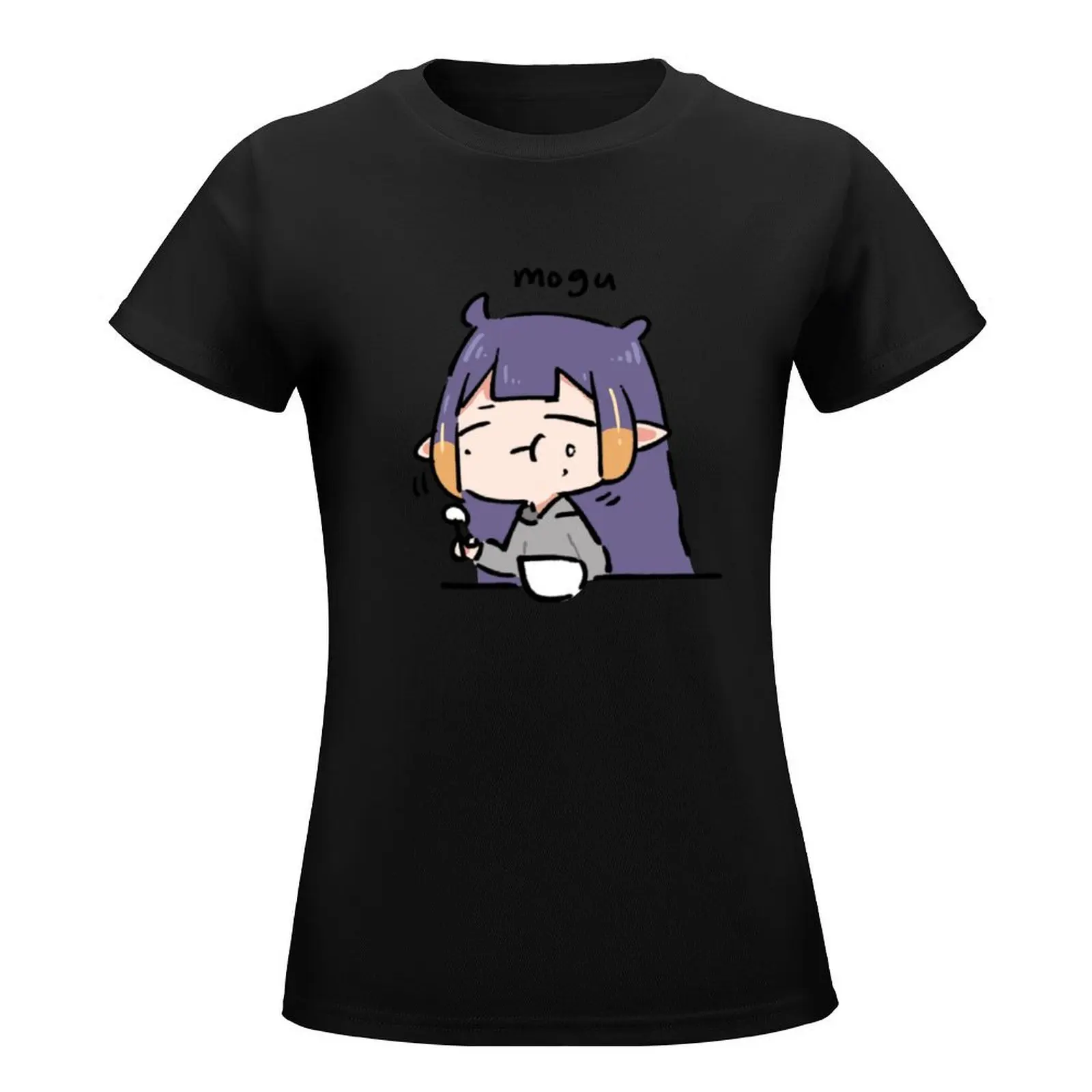 Ina do be eating T-Shirt Blouse kawaii clothes tops t-shirts for Women cotton