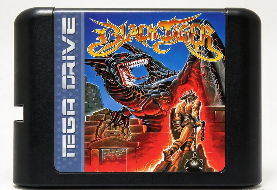Black Tiger MD 16Bit Game Card Random Case