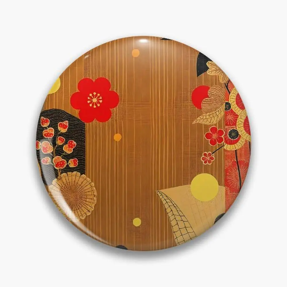 

West African Ankara Print Pattern Pin Buttons Brooches Pin Jewelry Accessory Customize Brooch Fashion Lapel Badges