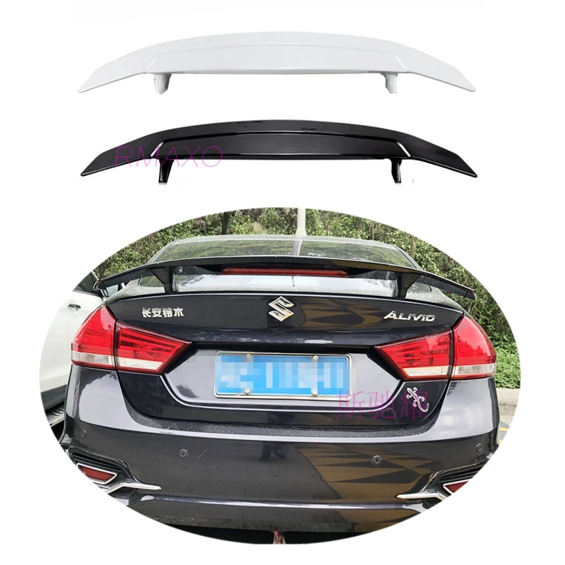 For Suzuki Alivio Spoiler 2006-2018 Suzuki Alivio TF High Quality Spoiler ABS Material Car Rear Wing Primer Color Rear Spoiler