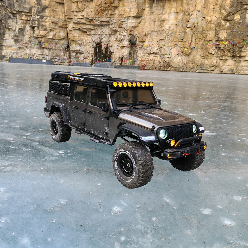 Gorący towar w magazynie: zdalnie sterowany elektryczny pojazd terenowy JK07 Pro w skali 1/7, samochód wspinaczkowy z blokadą mechanizmu różnicowego, odłączany, dwubiegowy samochód RC.