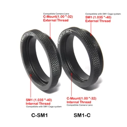 C-SM1 SM1-C C-mount Adapter CCD Camera Lens Adapter SM1 Thread Adapter Sleeve 1 Inch Base Optics For Optical Experiment Research