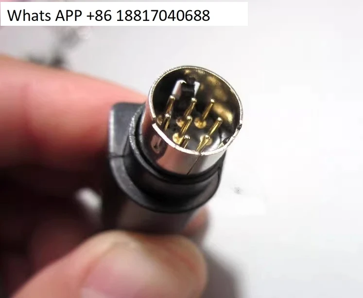 MD8 MD6 MD5 MD4 miniDIN قلب دائري، موصل PLC ذكر مجمع، إبرة نحاسية مطلية بالذهب