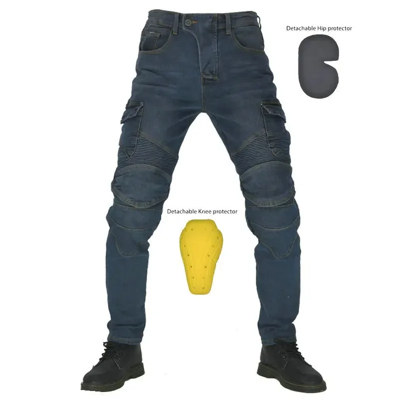 Hot Moto Jeans Pantalones Standard Version Car Ride Trousers Pant Summer Riding Extension Protector Detachable Racing Road Rider
