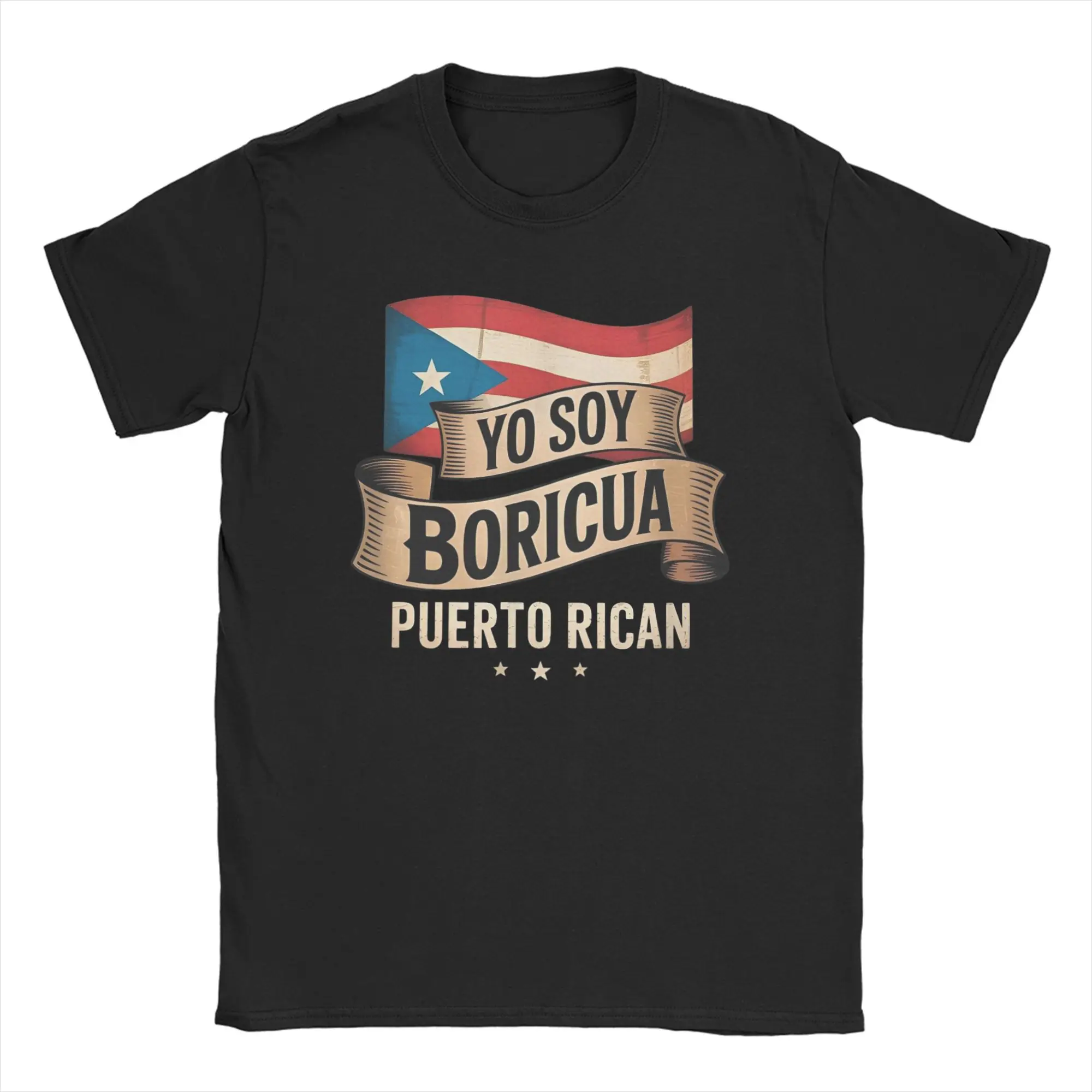 

Yo Soy Boricua Pa Que Tu Lo Sepas Puerto Rican Flag Orgullo T-Shirts Men Pure Cotton T Shirts Short Sleeve Tees Gift Clothes