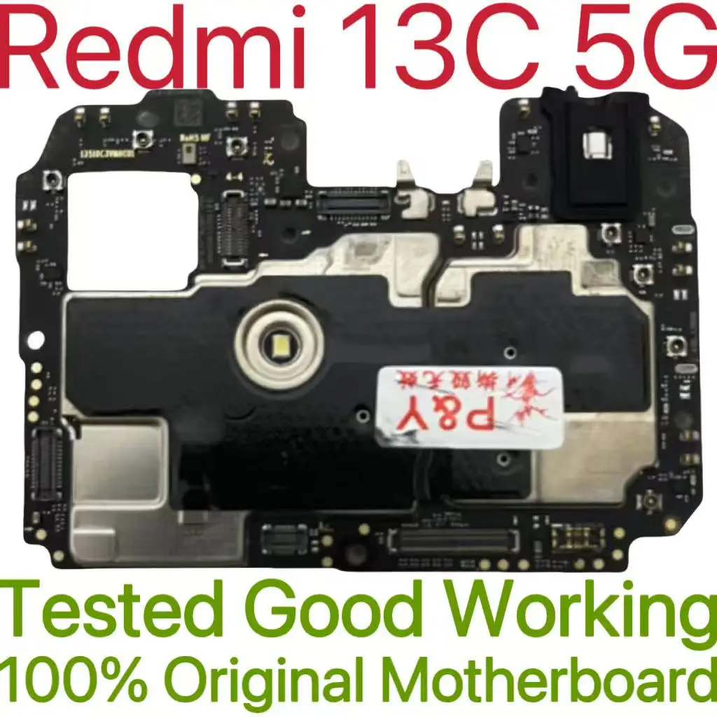 Global Version Original Unlocked Motherboard for Redmi 13C 5G Tested Circuit Plate Main Logic Board for Redmi 13C 5G