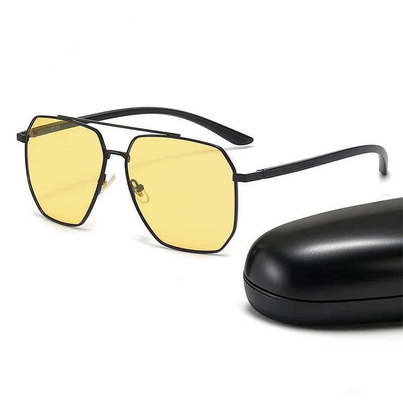 

Polygonal Night Vision Polarized Sunglasses for Men Women Fashion Trend Retro Photochromic Polaroid Sun Glasses Eyewear 2025 New