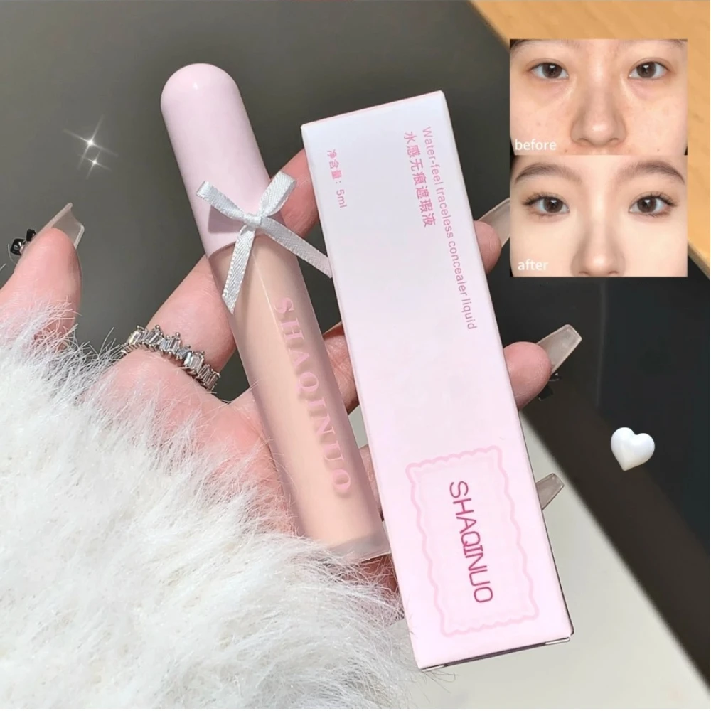 3 가지 색상 리퀴드 파운데이션 컨실러 크림 풀 커버 브라이트닝 페이셜 아이 리퀴드 컨실러 방수 오일 컨트롤 메이크업