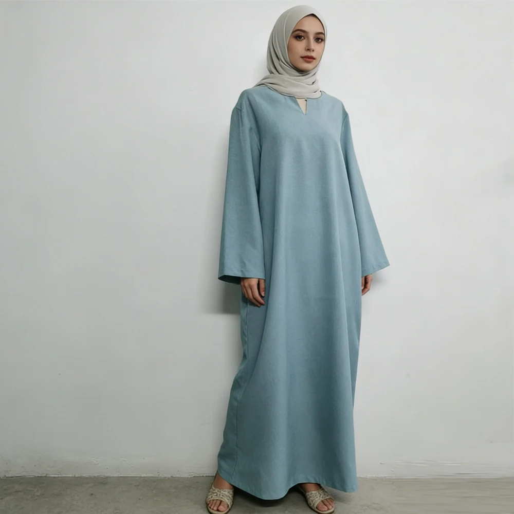 

Ramadan Modest Abayas for Women Muslim Dress Turkey Kaftan Kebaya Caftan Marocain Femme Musulmane Islam Jalabiya Eid Djellaba