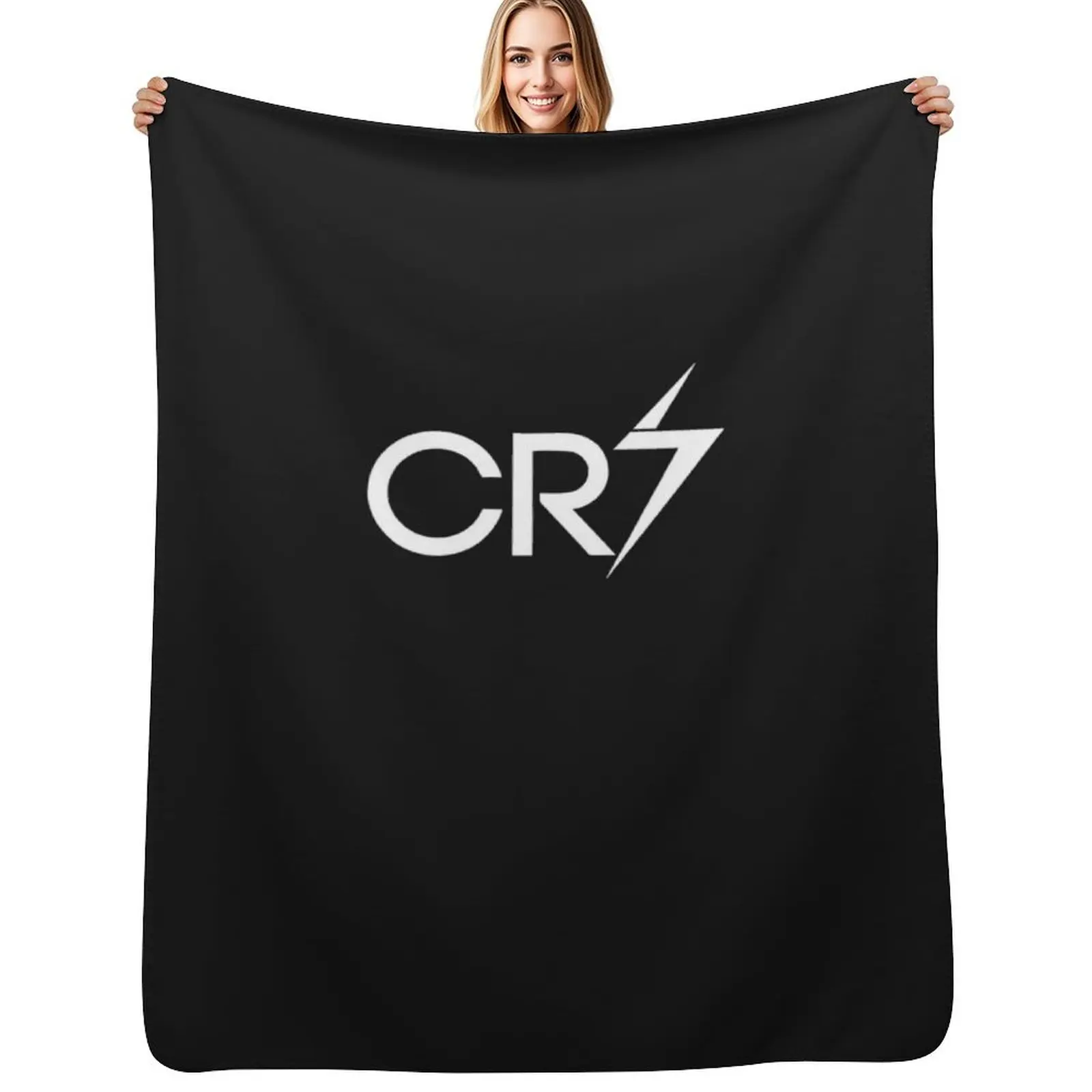 Best Seller - CR7 Logo Merchandise Essential T-Shirt Throw Blanket Thin Soft Blanket for Summer Night Sleeping