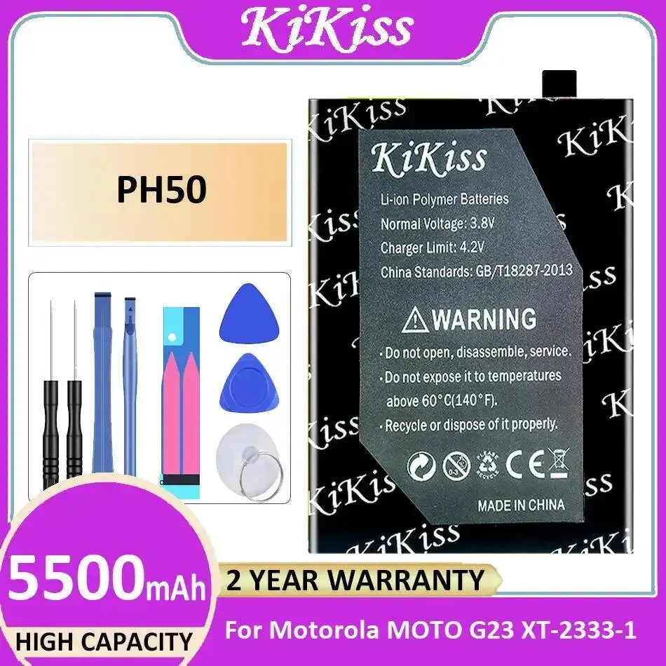 

PH50 Mobile Phone Battery For Motorola Moto G23 XT-2333-1 Premium Replacement 5500Mah Environmentally Friendly