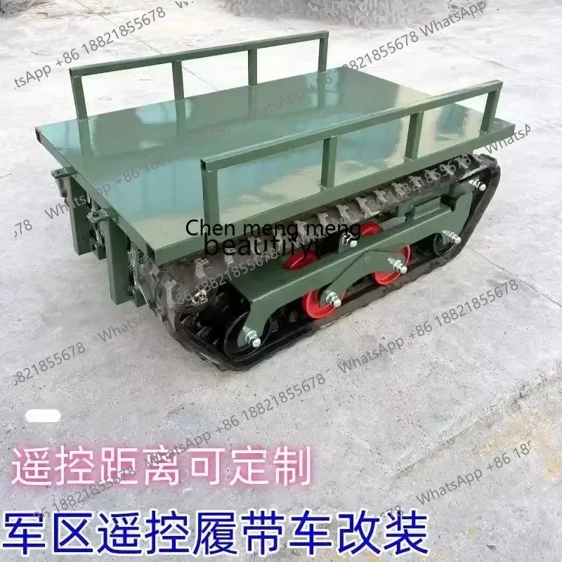 cn8617 ssss New style Motor remote control chassis all-terrain crawler vehicle mountain orchard farm handling modification