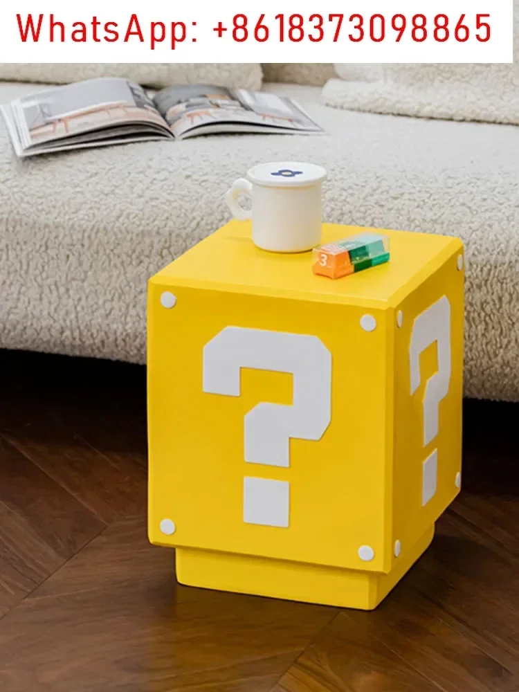 Creative Cartoon Question Mark Coffee Table Decor,Creative TV Cabinet,Sofa Side Corner Tables, Sculpture Furniture,Customized