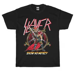 Slayer camiseta de Show No Mercy para hombre, camiseta negra mediana (M), nueva