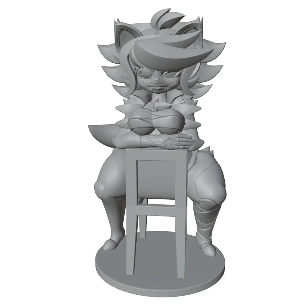 1/24=75mm--1/8=250mm Anime Character Statue GK Miniature 3D Printed Gray Model Figurine DIY Doll Model Unassembled And Unpainted