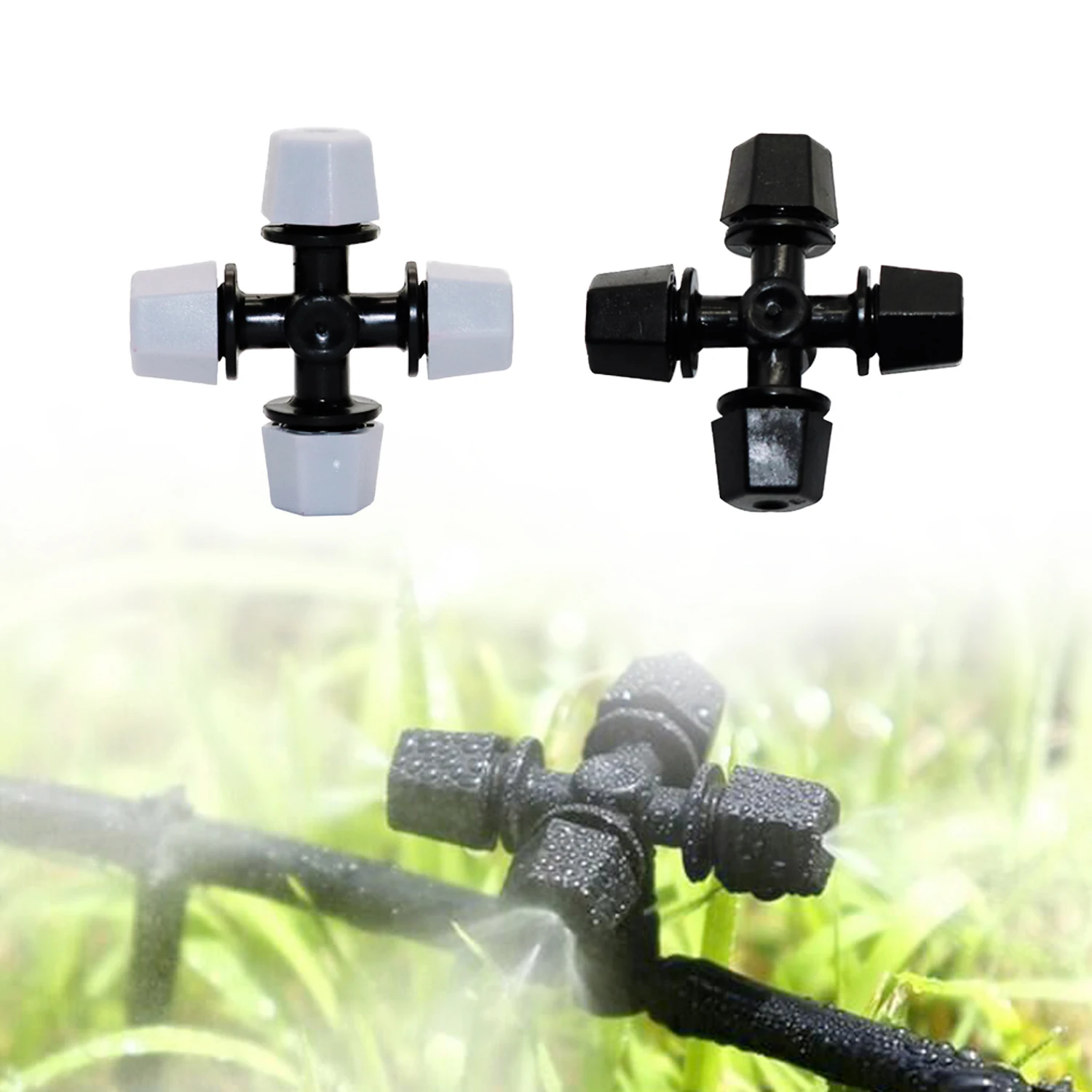 10PCS Plastic Atomizing Nozzle Sprinkler Garden Greenhouse Humidifier Spray Atomization Irrigation Equipment