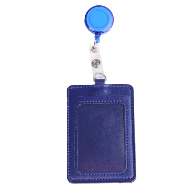 Nome ID Tag Tampa Passar, Titular do cartão de trabalho, Badge Reel para Funcionários Trabalhadores, Working Permit Case, Sleeve Cover Reel Clip, 1Pc