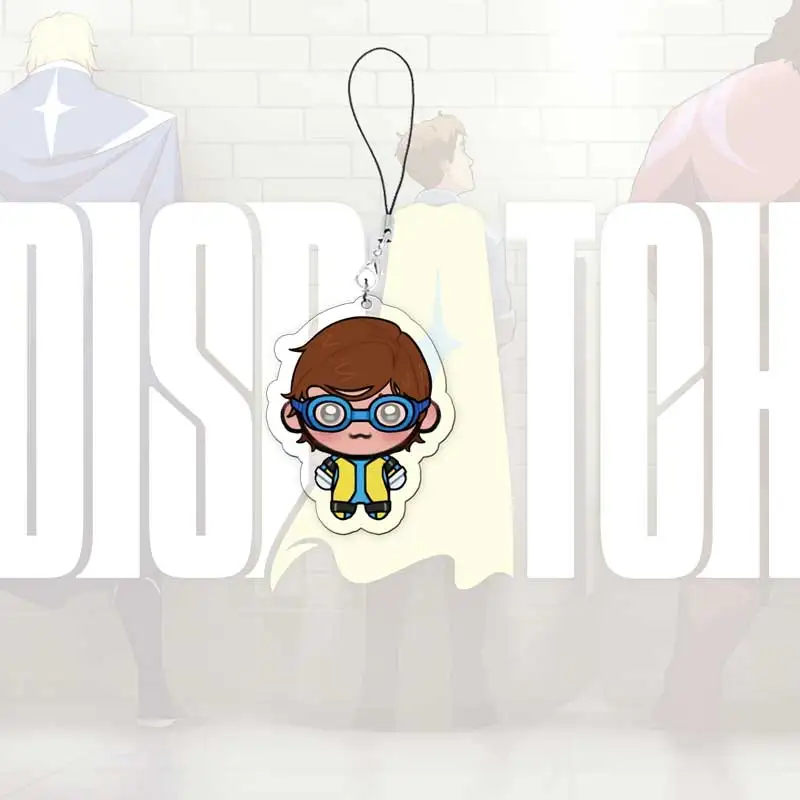 DISPATCH Z-Team الهاتف المحمول سحر الاكريليك قلادة صغيرة السترة روبرت روبرتسون غير مرئية سلسلة هواتف حلقة المشجعين الأصدقاء هدية