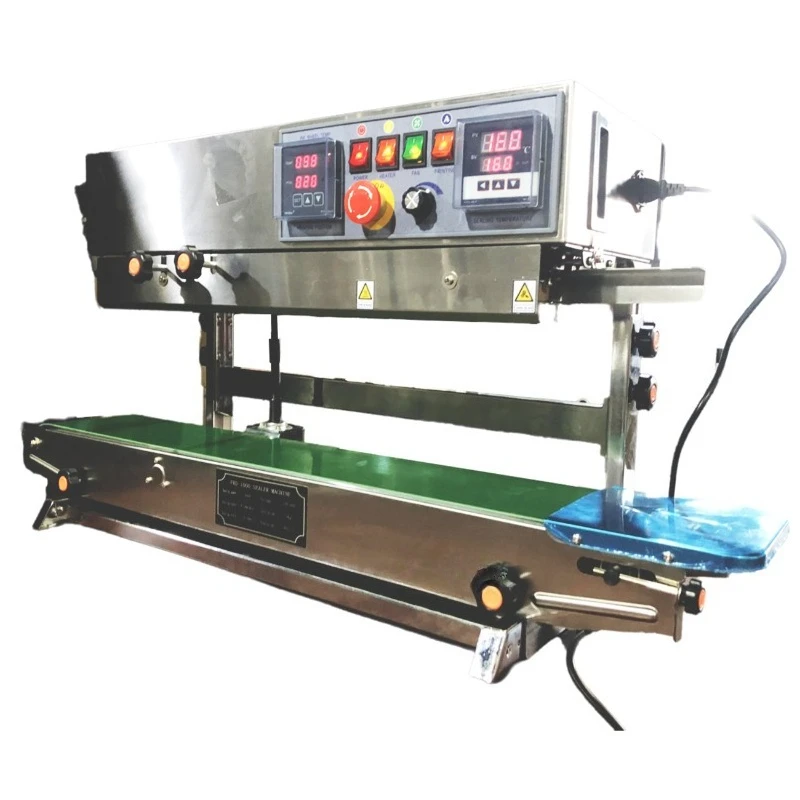 Continuous Band Sealer Vertical Horizontal Sealing Machine with Coder