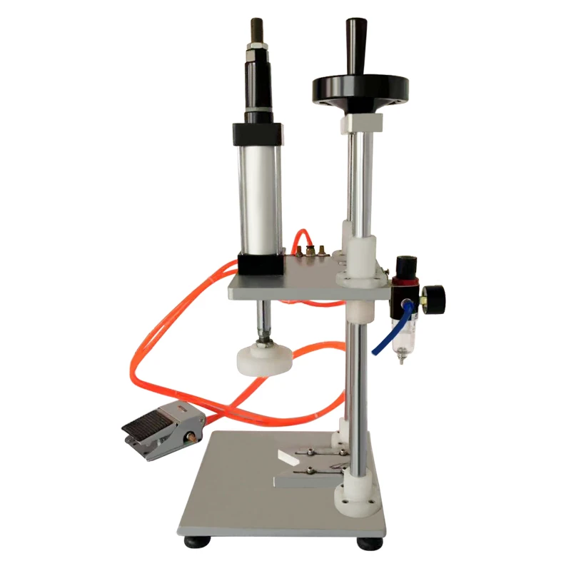 Hot Sale Pneumatic Tabletop Press Capping Machine Desktop Bottle Capper Suitable for Plastic Glass Bottles 0.4-0.6MPa