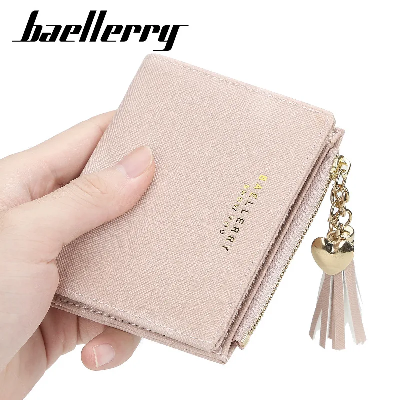 Baellerry Luxury Ladies Wallet Three-fold PU Leather Multiple Card Slots High-end Billfold for Women