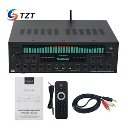 TZT SR-5800 1200W 220V 7.1 Channel Amplifier Bluetooth Amplifier Karaoke Digital Surround Power Amp